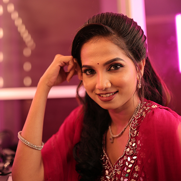 South Indian bridal hairstyle