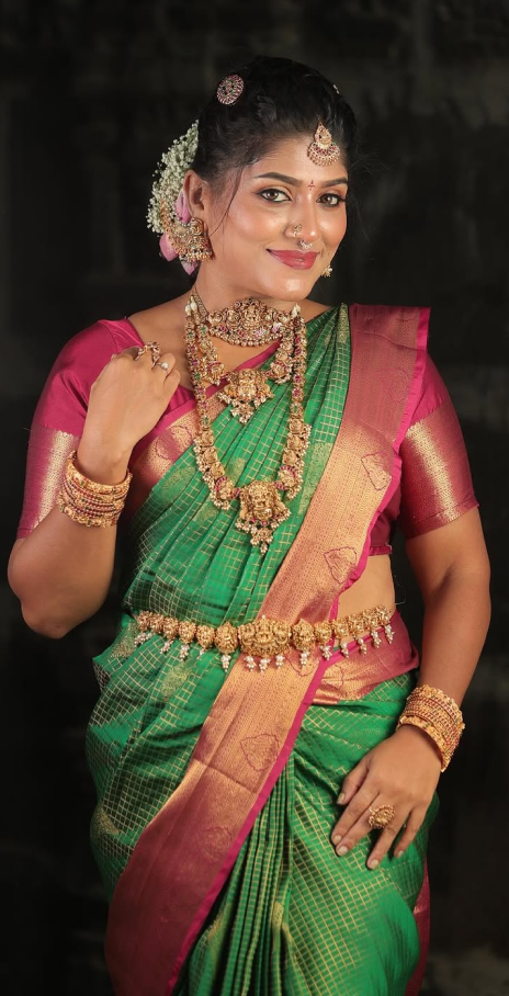 best saree draping in Trichy