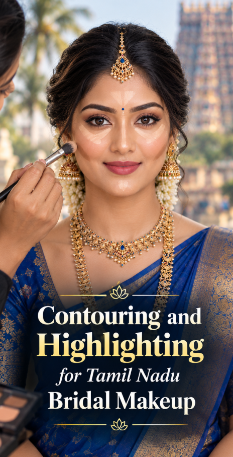 Contouring Highlighting Tamil Nadu Bridal Makeup