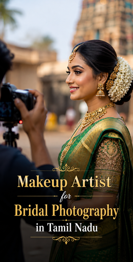 makeup artist for bridal photography Tamil Nadu