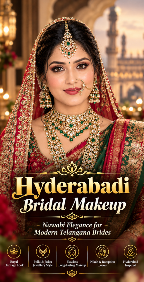 Hyderabadi bridal makeup
