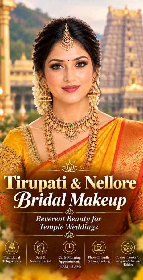 Tirupati bridal makeup