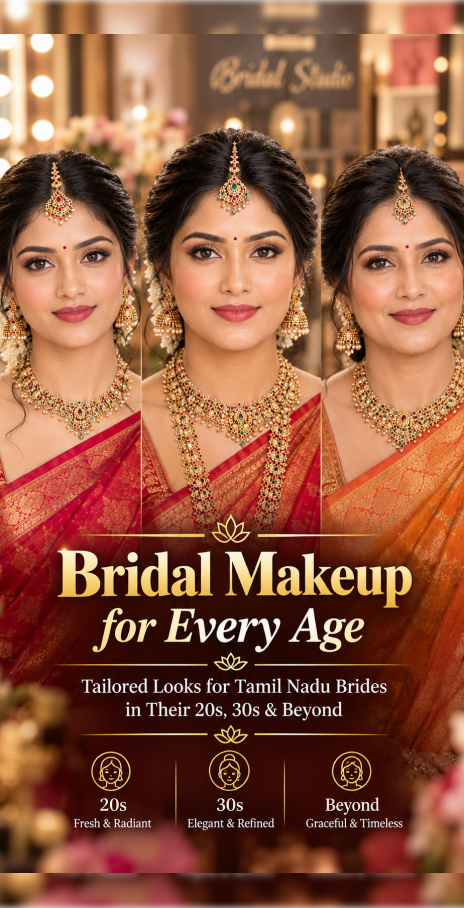 Bridal Makeup for Every Age Tamil Nadu